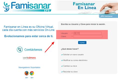 famisanar citas online|Famisanar en Línea 【 Acceso a Servicios 】2024